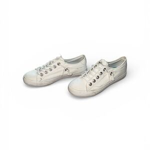 Blowfish White Sneakers with Blue Insole